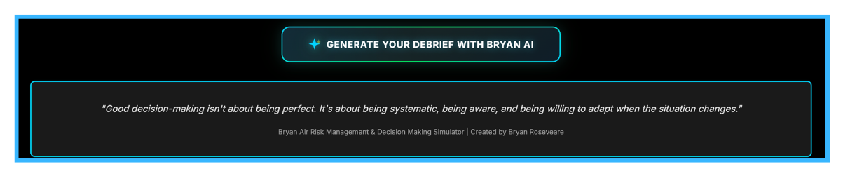Bryan AI debrief generation